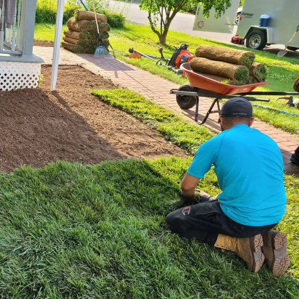 Professional lawn mowing service for year-round maintenance in North Wales, PA by Sebastian Heredia Landscaping & Maintenance