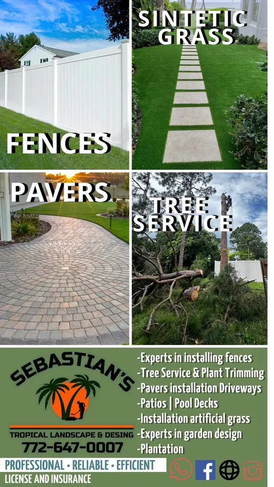 Professional yard cleanup service in Indiantown, FL by Sebastians Tropical Landscape & Design