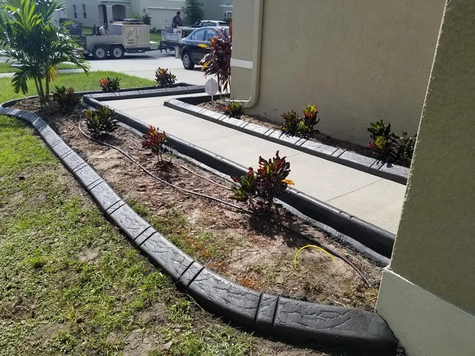 Professional outdoor landscaping for outdoor upgrades in Wimauma, FL by Second 2 None Artisan Landscape Curbing