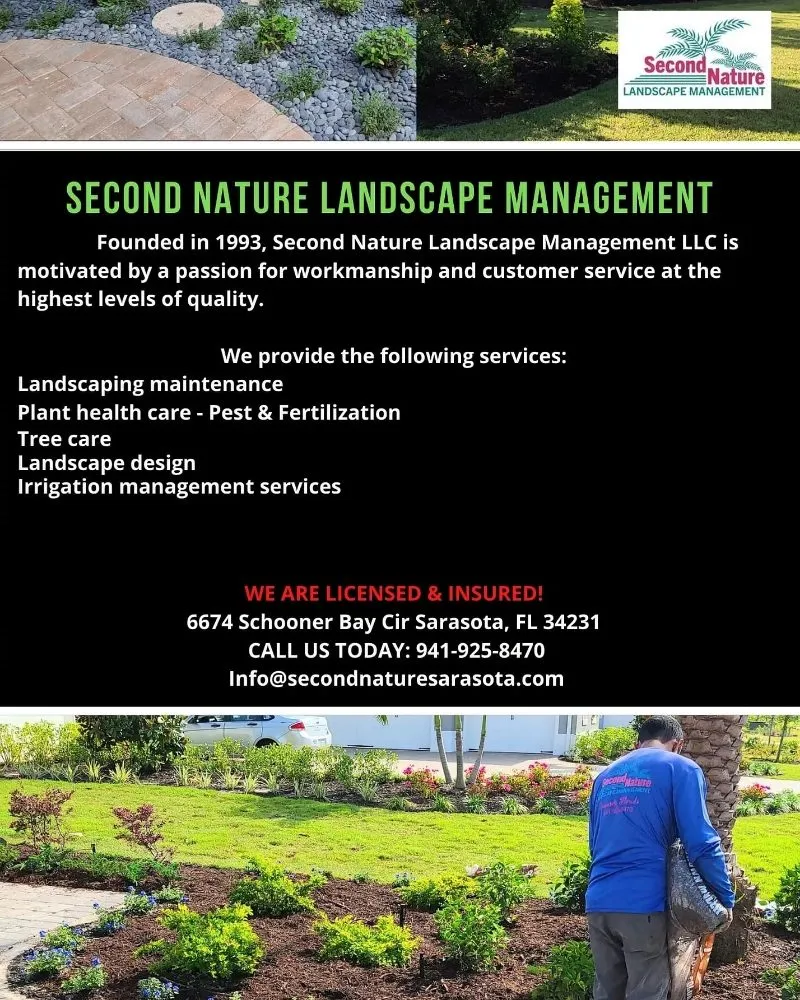 Local outdoor landscaping in Sarasota, FL - Second Nature Landscape Management