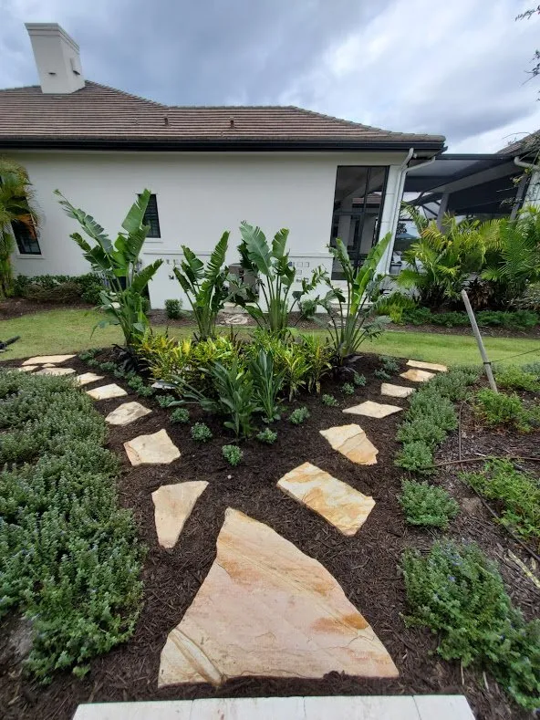 Professional yard maintenance with custom design in Sarasota, FL by Second Nature Landscape Management