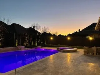 Custom garden landscaping in McKinney, TX by Secret Gardens