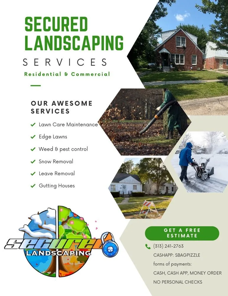Professional landscaping services for residential properties in Detroit, MI by Secured Landscaping