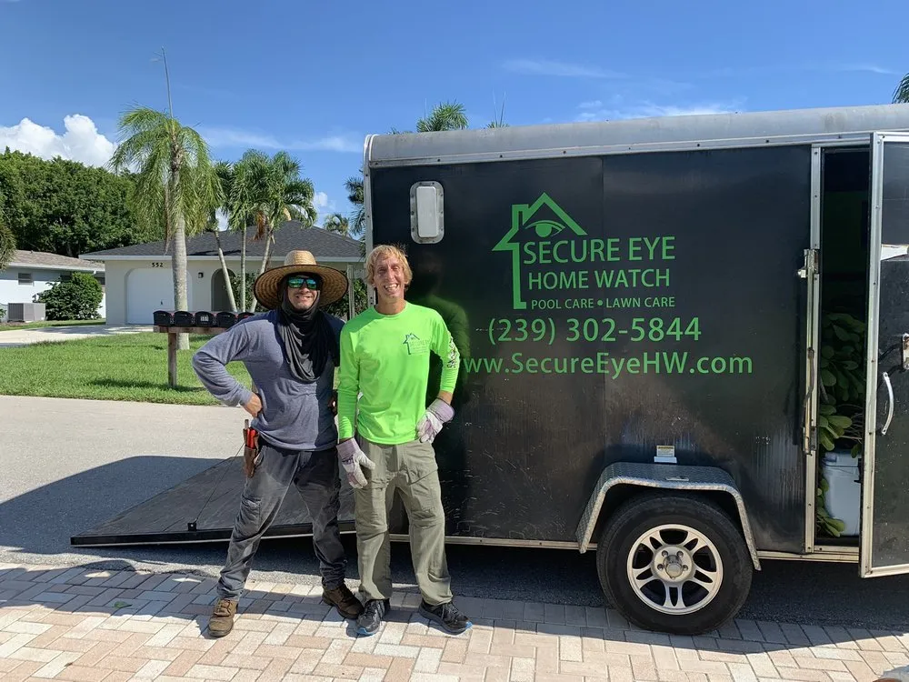 Local lawn care service with custom design in Naples, FL by SecureEye Homewatch Services