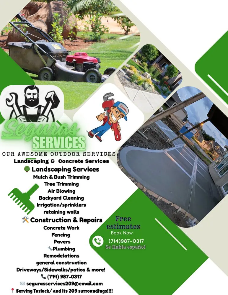 Professional yard cleanup service in Turlock, CA by Seguras Services
