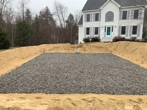 Expert garden landscaping for residential properties in Sandown, NH by Select Excavating & Landscaping