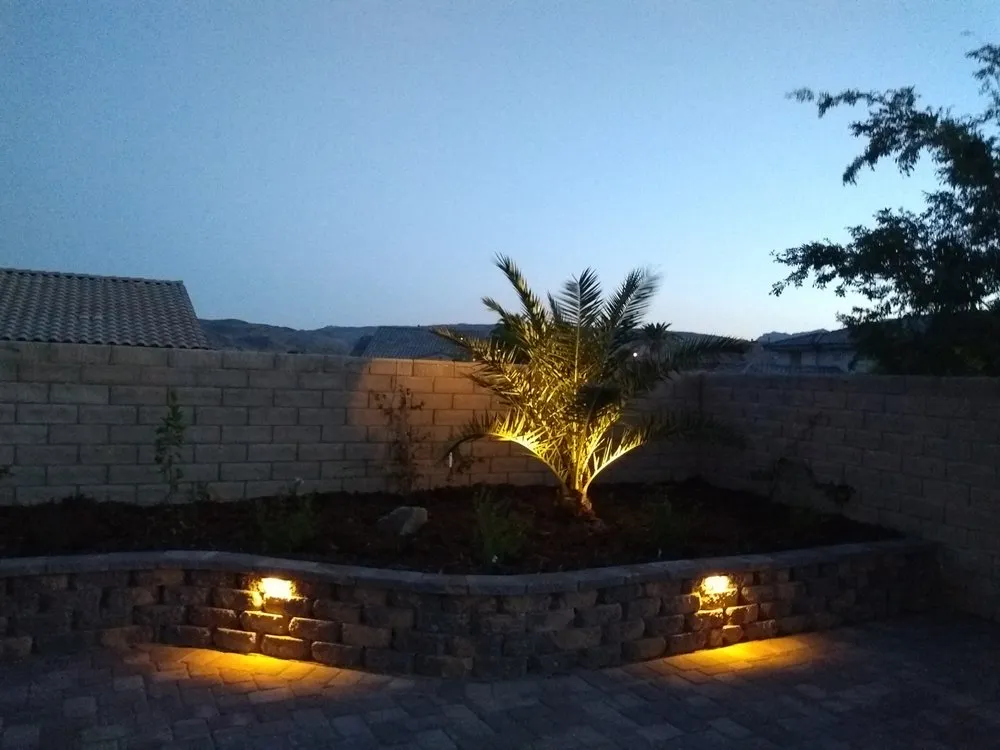 Custom garden landscaping with custom design in Las Vegas, NV by Select Landscape Services