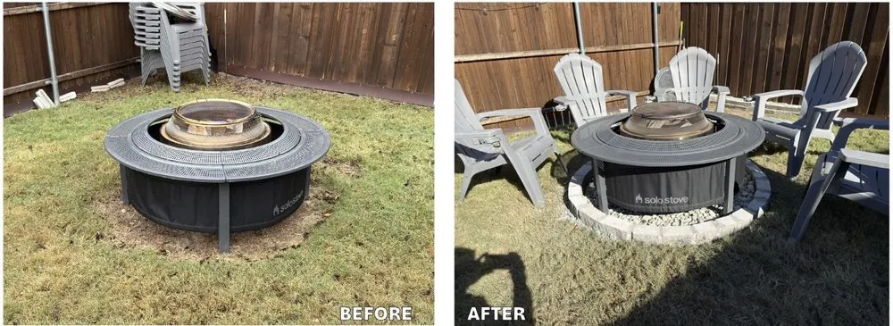 Custom garden landscaping in Princeton, TX by Select Landscaping