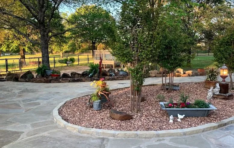 Custom residential landscaping in Weatherford, TX by Select One Landscape & Irrigation