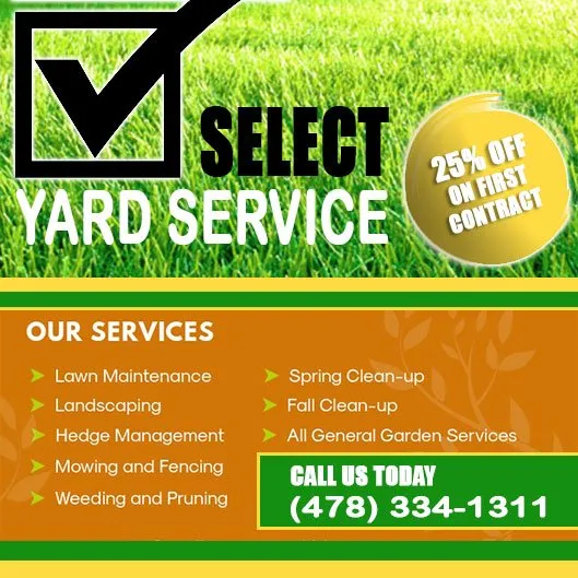 Top-rated landscaping services in Warner Robins, GA by Select Yard Service