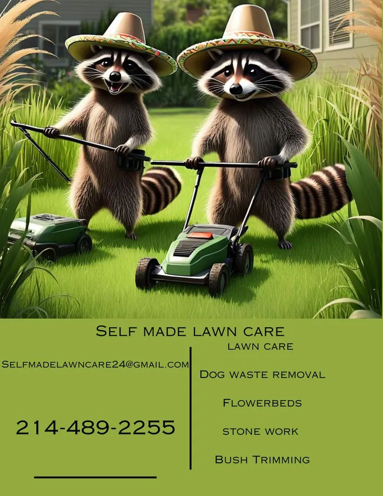 Professional landscape installation in Pilot Point, TX by Self Made Lawn Care