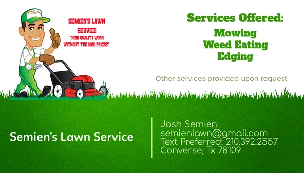 Semien’s Lawn Service Logo