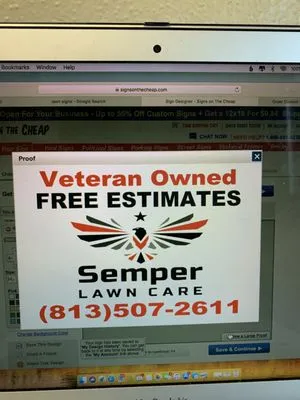 Semper Lawn Care Logo