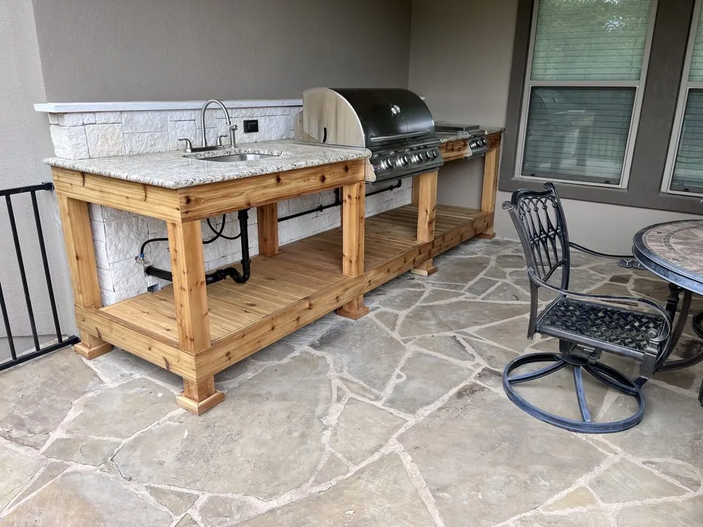 Top-rated landscape installation in Austin, TX by Senon's Masonry