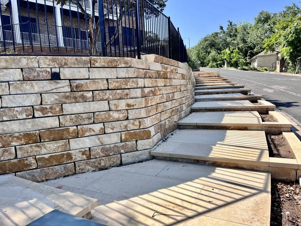 Expert residential landscaping in Austin, TX by Senon's Masonry