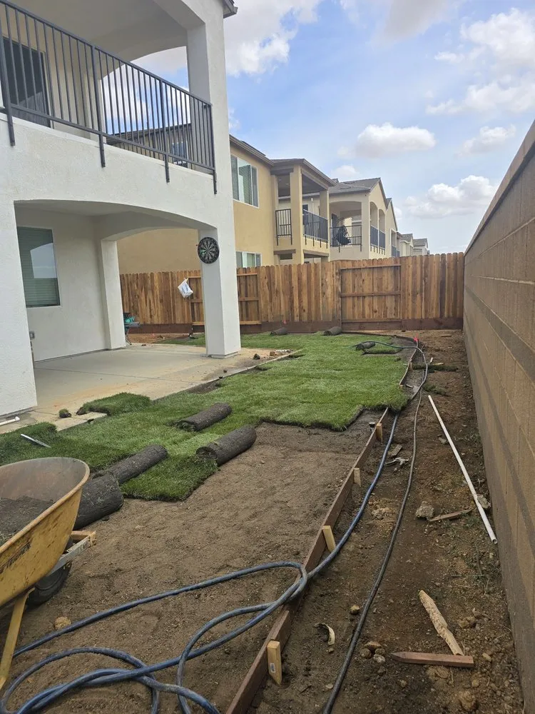 Custom yard cleanup service in Elk Grove, CA by Sen's landscaping