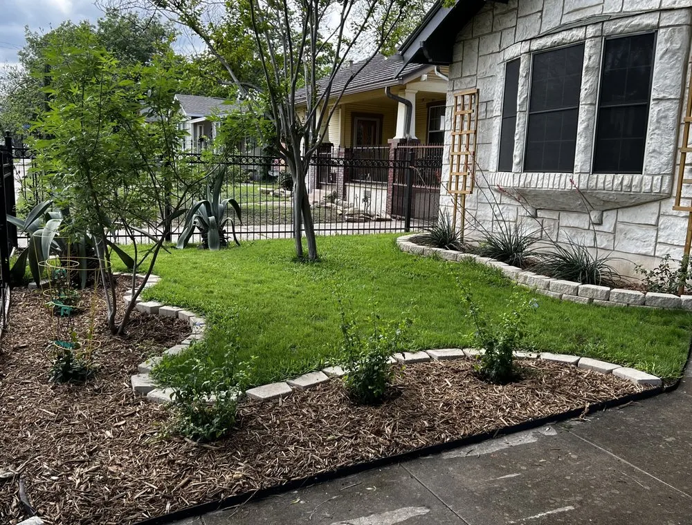 Affordable landscape design in San Antonio, TX by Sentinel Lawn & Landscape