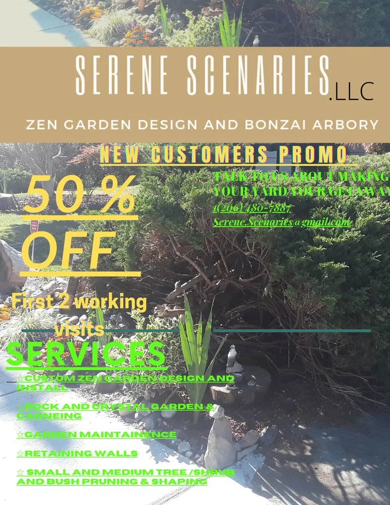 Expert garden landscaping in Woodinville, WA by Serene Scenaries