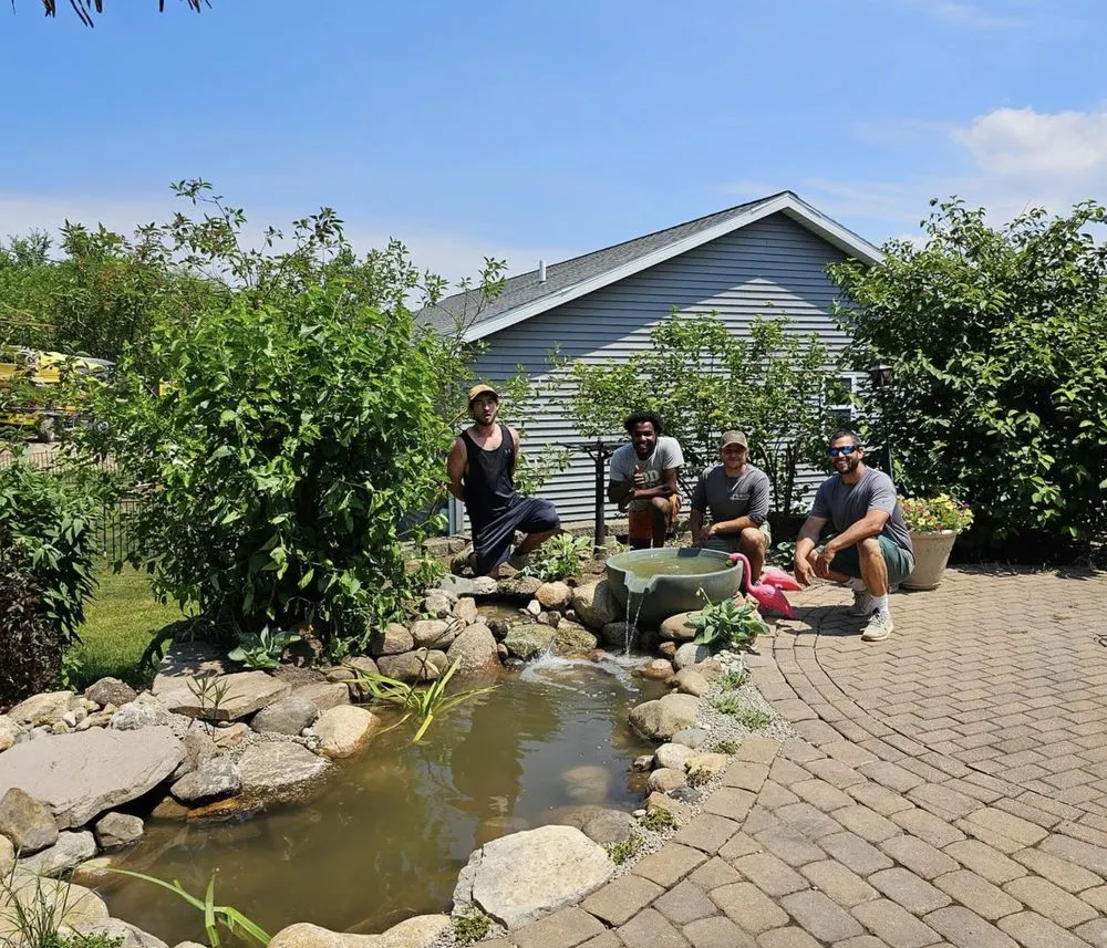 Custom yard maintenance for beautiful yards in Benton Harbor, MI by Serene Water Gardens