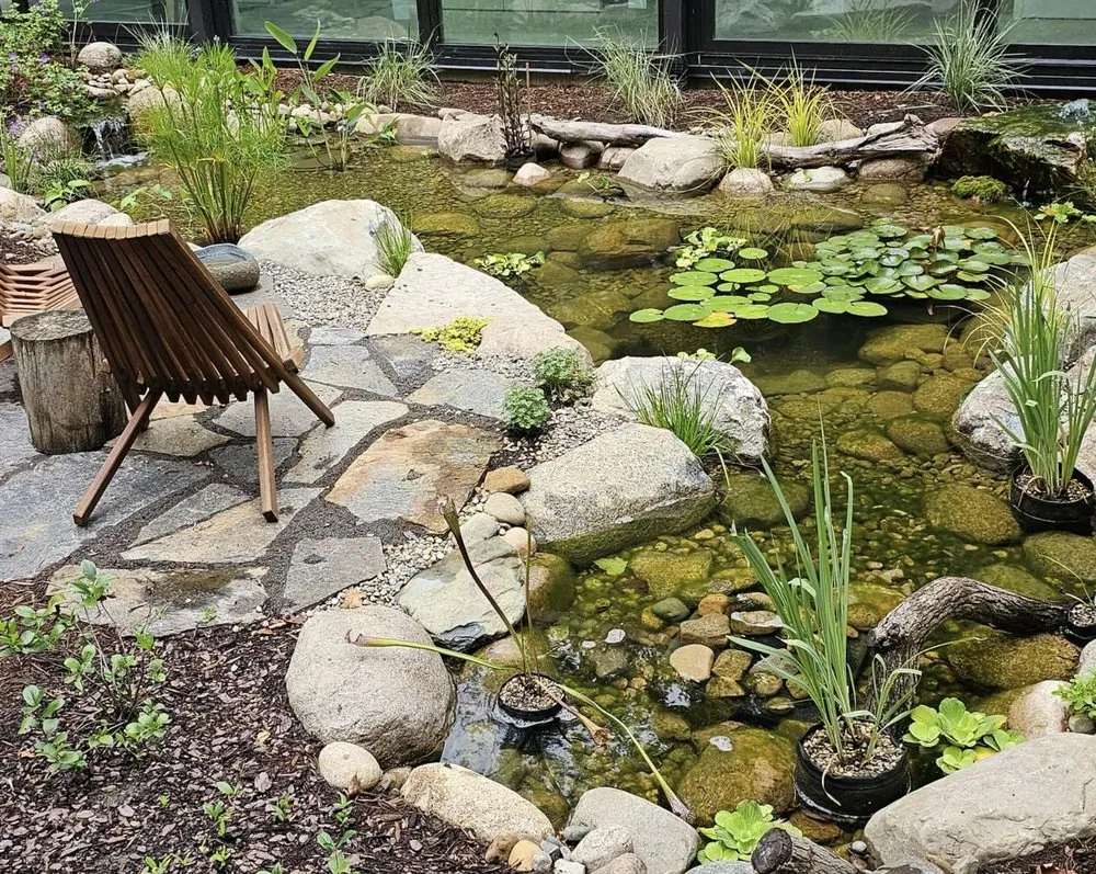 Expert landscape design for homes in Benton Harbor, MI by Serene Water Gardens