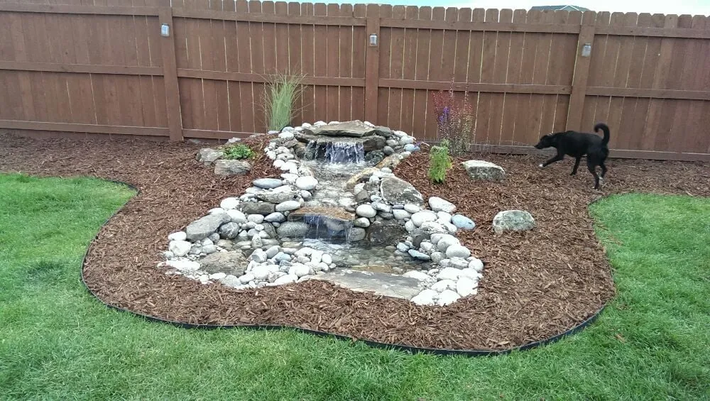 Custom garden landscaping with custom design across Colorado Springs, CO - Serenity Falls Water Features