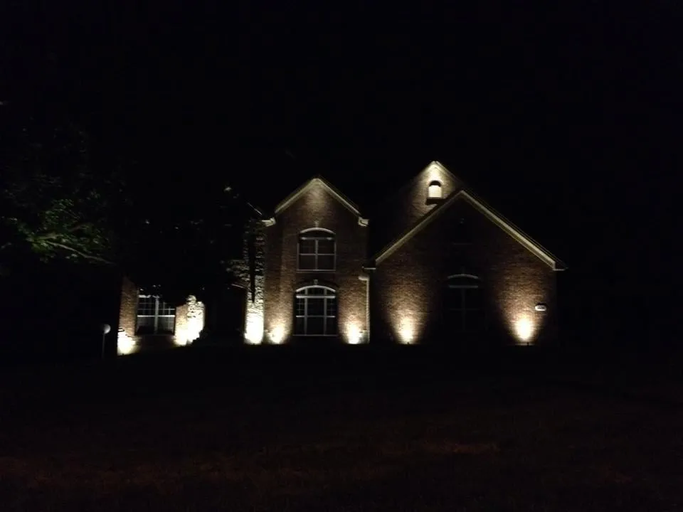Custom landscape design in Ballwin, MO by Serenity Landscape Lighting