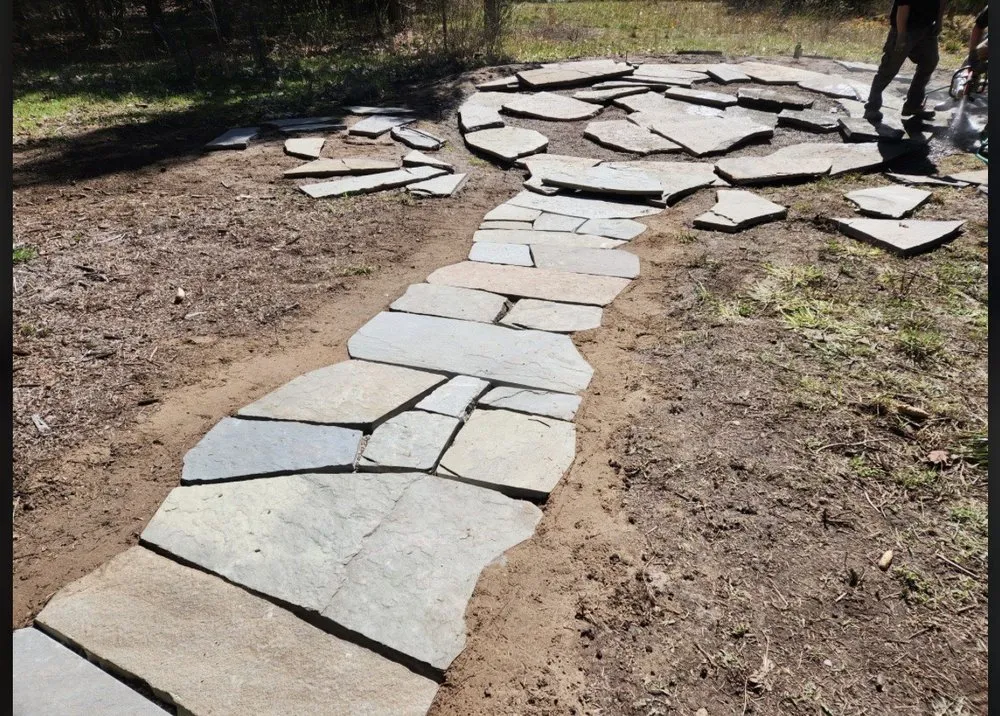 Custom landscaping services with custom design in Omena, MI by Serenity Landscaping