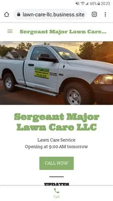 Sergeant Major Lawn Care Logo