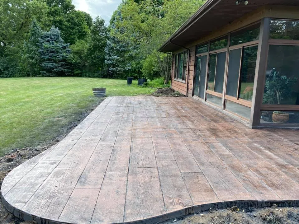 Professional yard cleanup service for residential properties in Plano, IL by Sergio’s Landscaping & Concrete Service