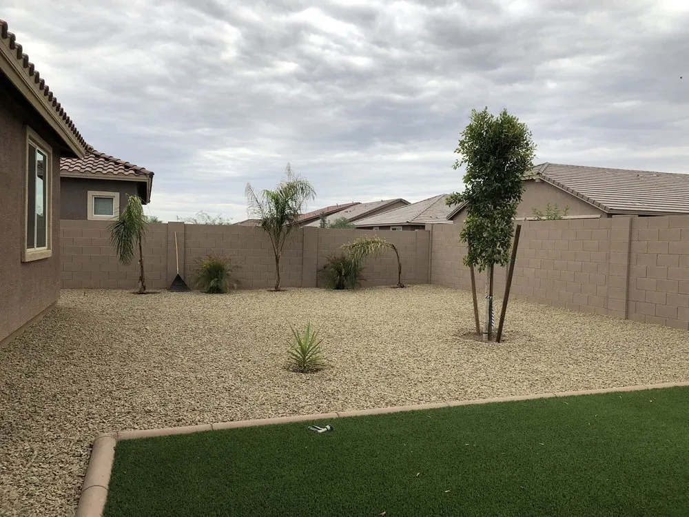 Custom landscape design with custom design across Phoenix, AZ - Sergio's Lawn Services