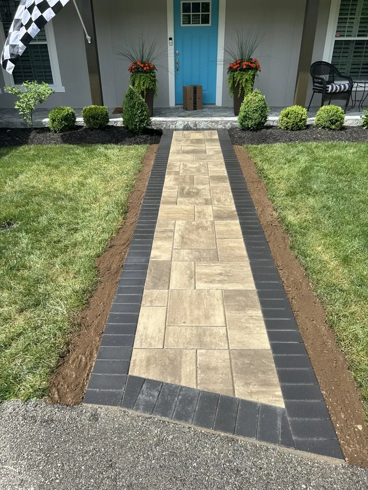 Affordable garden landscaping with custom design in Indianapolis, IN by Serve Landscapes