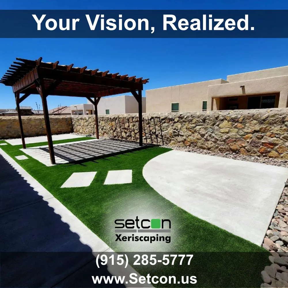 Reliable landscape installation experts serving El Paso, TX - Setcon Xeriscaping
