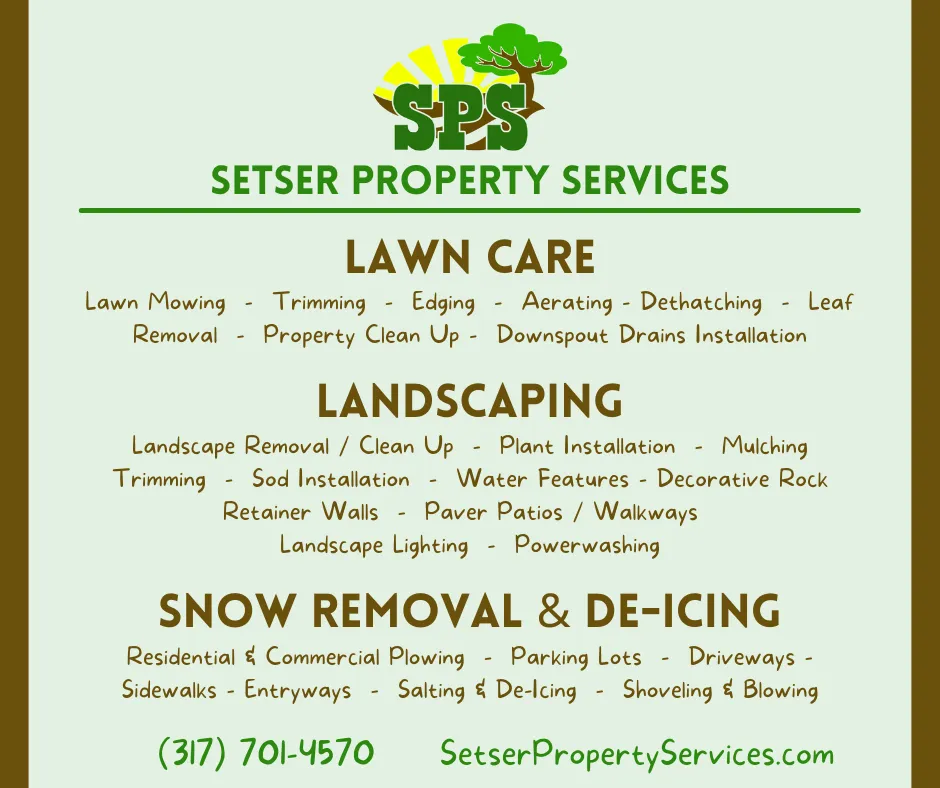 Custom garden landscaping for homes in Franklin, IN by Setser Property Services