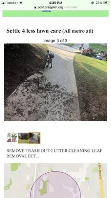 Settle For Less Lawncare Logo