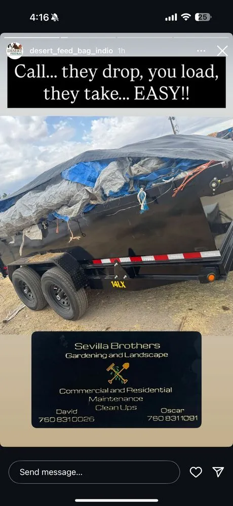 Affordable lawn care service in Palm Desert, CA - Sevilla Brothers Gardening and Landscaping