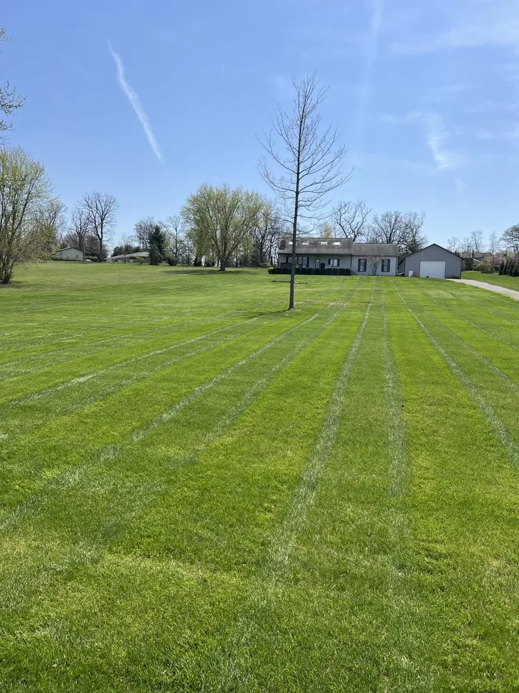 Custom lawn mowing service for year-round maintenance in Pickerington, OH by Sexton's Landscape Services