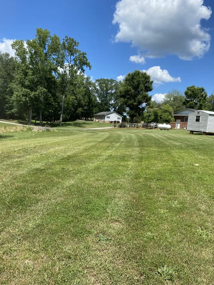 Custom garden landscaping for homes in Goldston, NC by SG Mowing