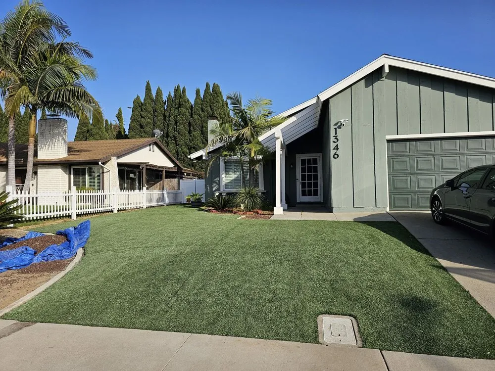 Custom landscape installation in Chula Vista, CA - SGI Turf