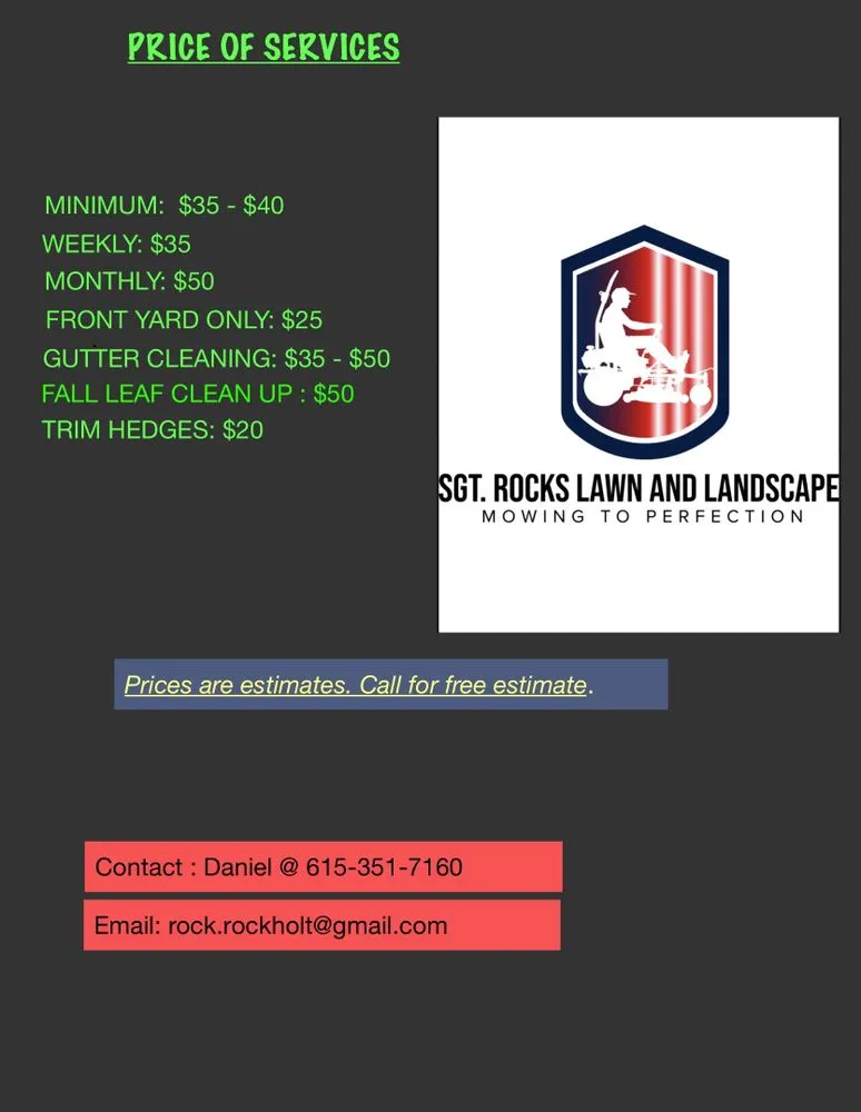 Custom residential landscaping experts serving Philadelphia, TN - Sgt. Rocks Lawn Care