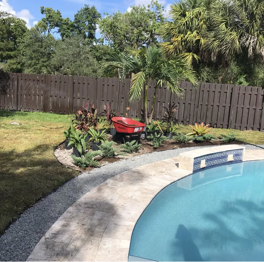 Custom residential landscaping for residential properties in Miami, FL by sh inc miami