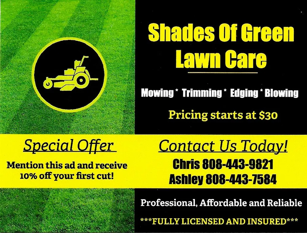 Professional yard maintenance with custom design across Pāhoa, HI - Shades Of Green Lawn Care