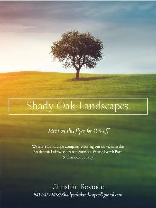 Custom lawn care service experts serving Sarasota, FL - Shady Oak landscapes