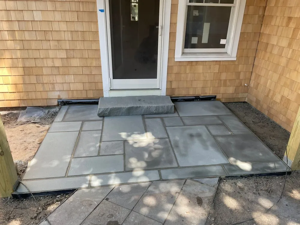 Professional residential landscaping for homes across Mashpee, MA - Shalom Masonry