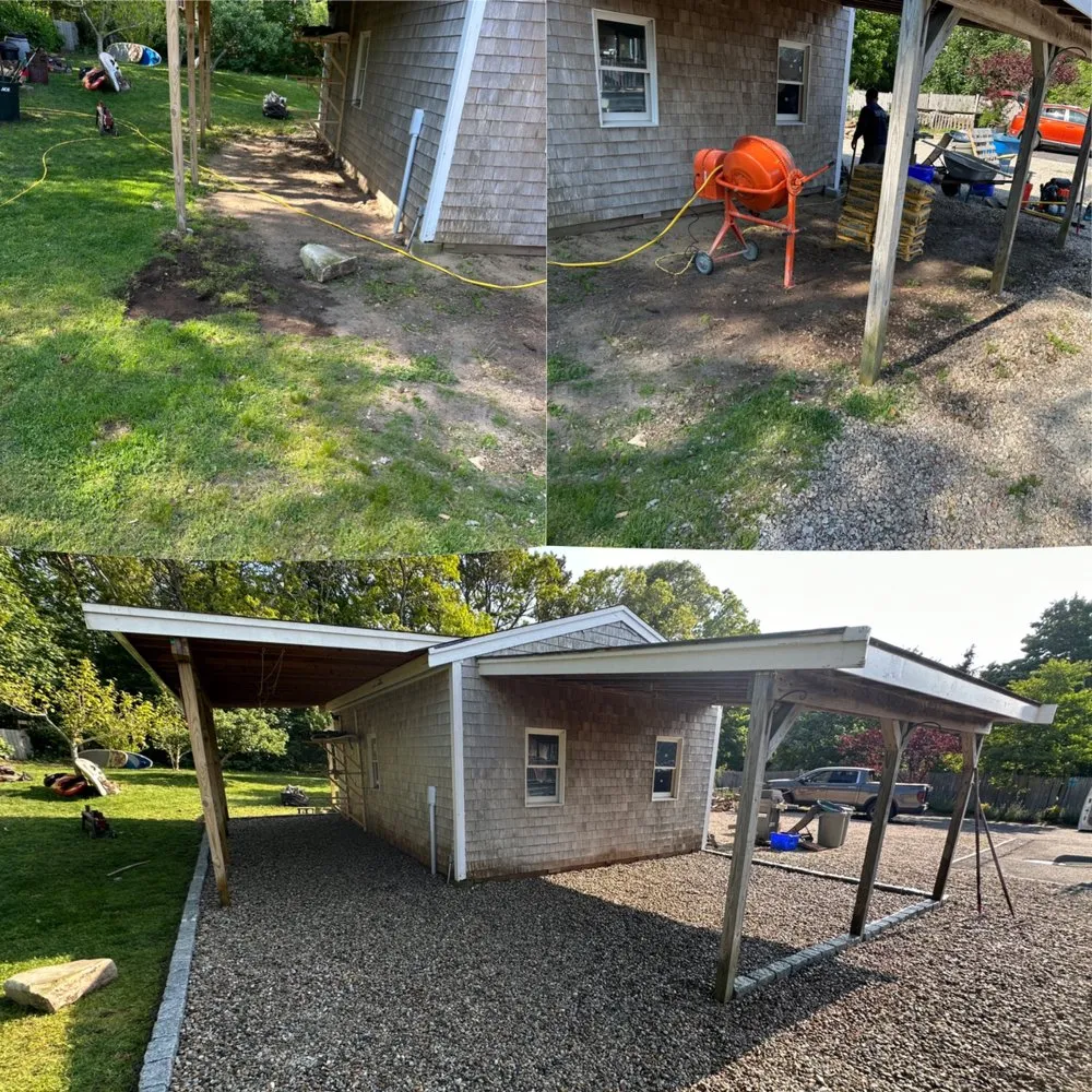 Top-rated lawn care service with custom design across Mashpee, MA - Shalom Masonry