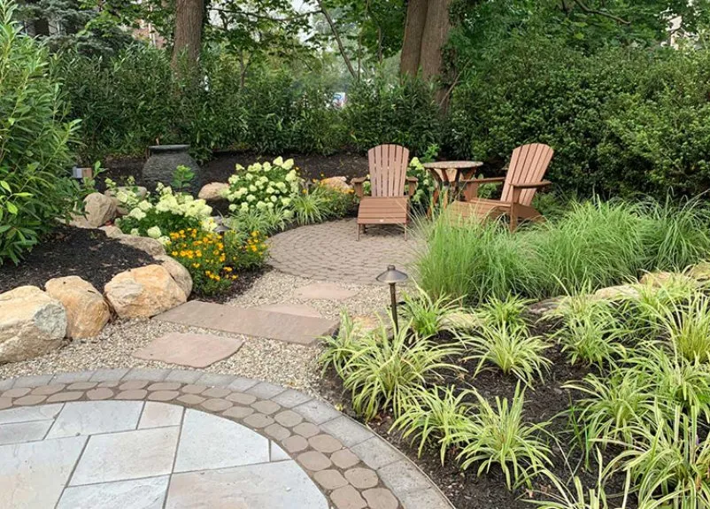 Custom outdoor landscaping in Stratford, CT by Shannon Lawn & Landscaping