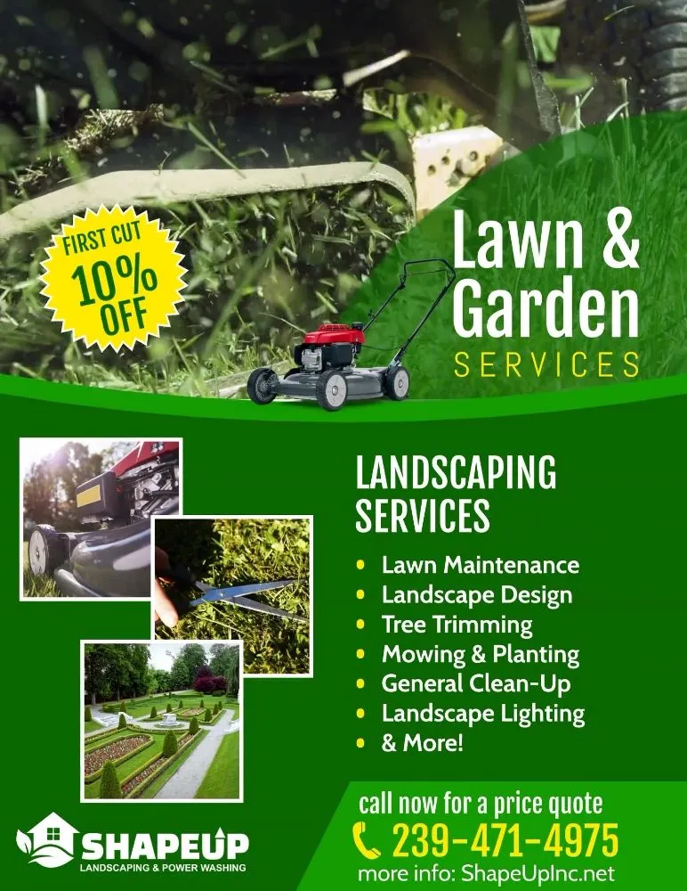 Custom yard maintenance for homes in Fort Myers, FL by Shape Up