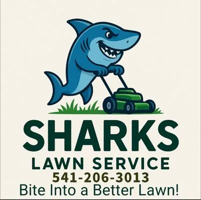 Sharks Lawn Service Logo