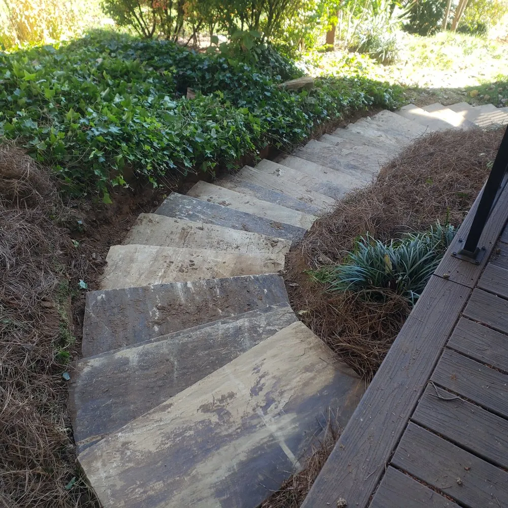 Affordable landscape installation for homes in Hendersonville, NC by Sharp Edge Landscape