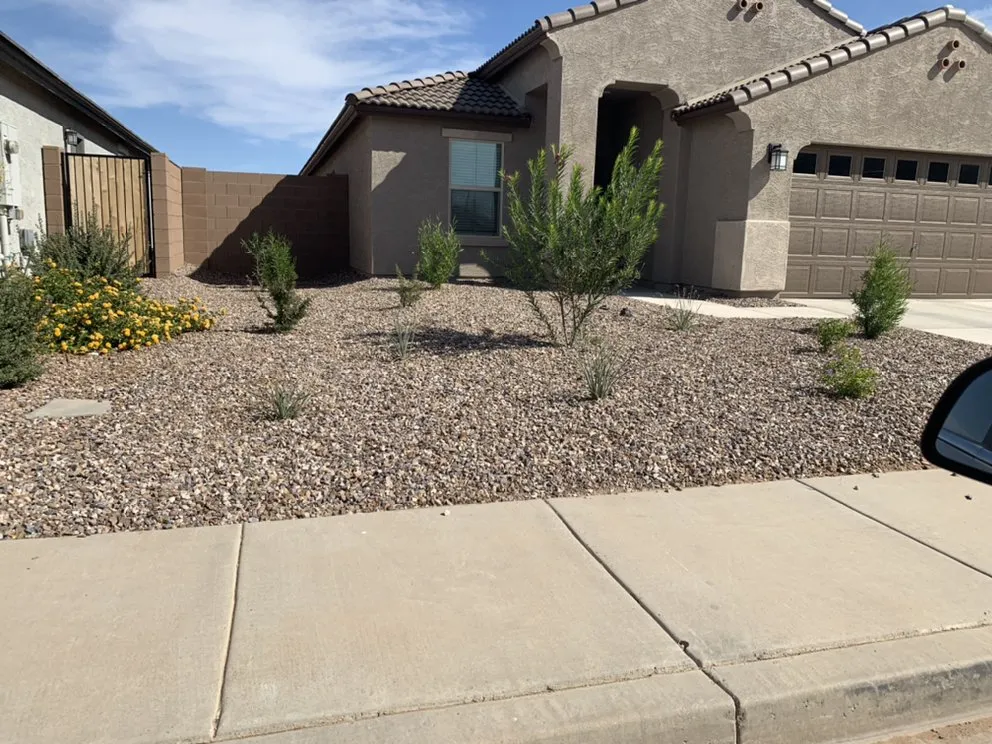 Custom lawn mowing service for residential properties in Casa Grande, AZ by Sharp Edges Landscaping