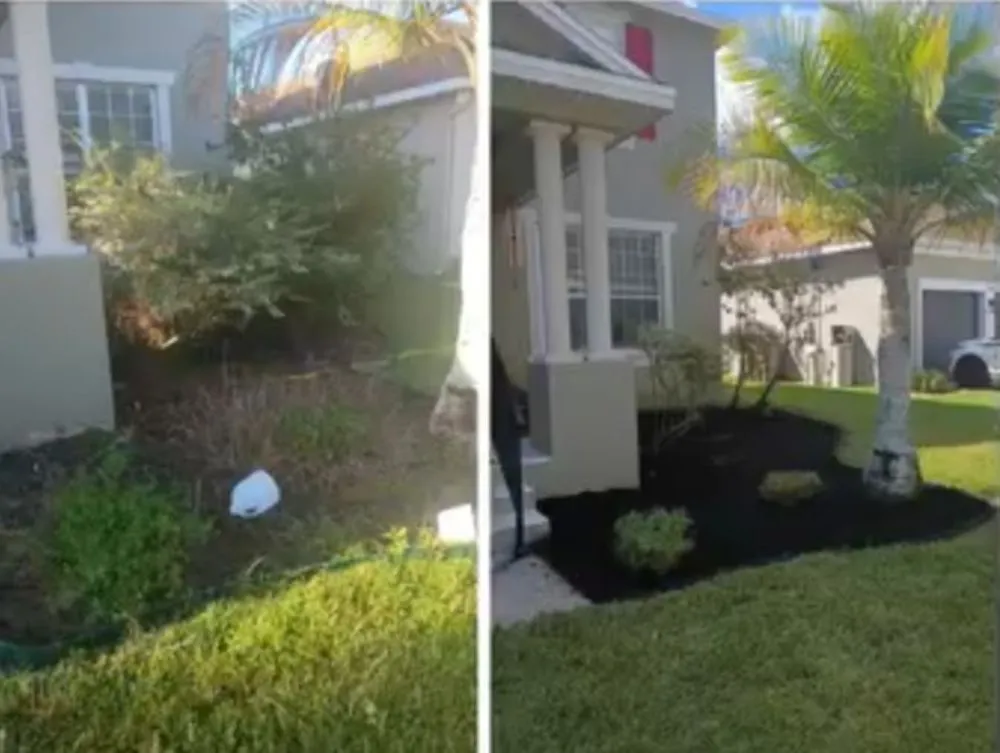 Custom landscape installation for outdoor upgrades in Kissimmee, FL by Sharp Edges Lawn